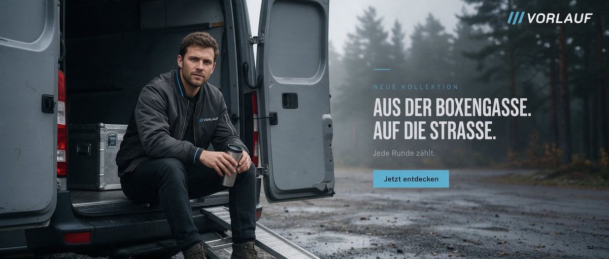Aus der Boxengasse auf die Straße